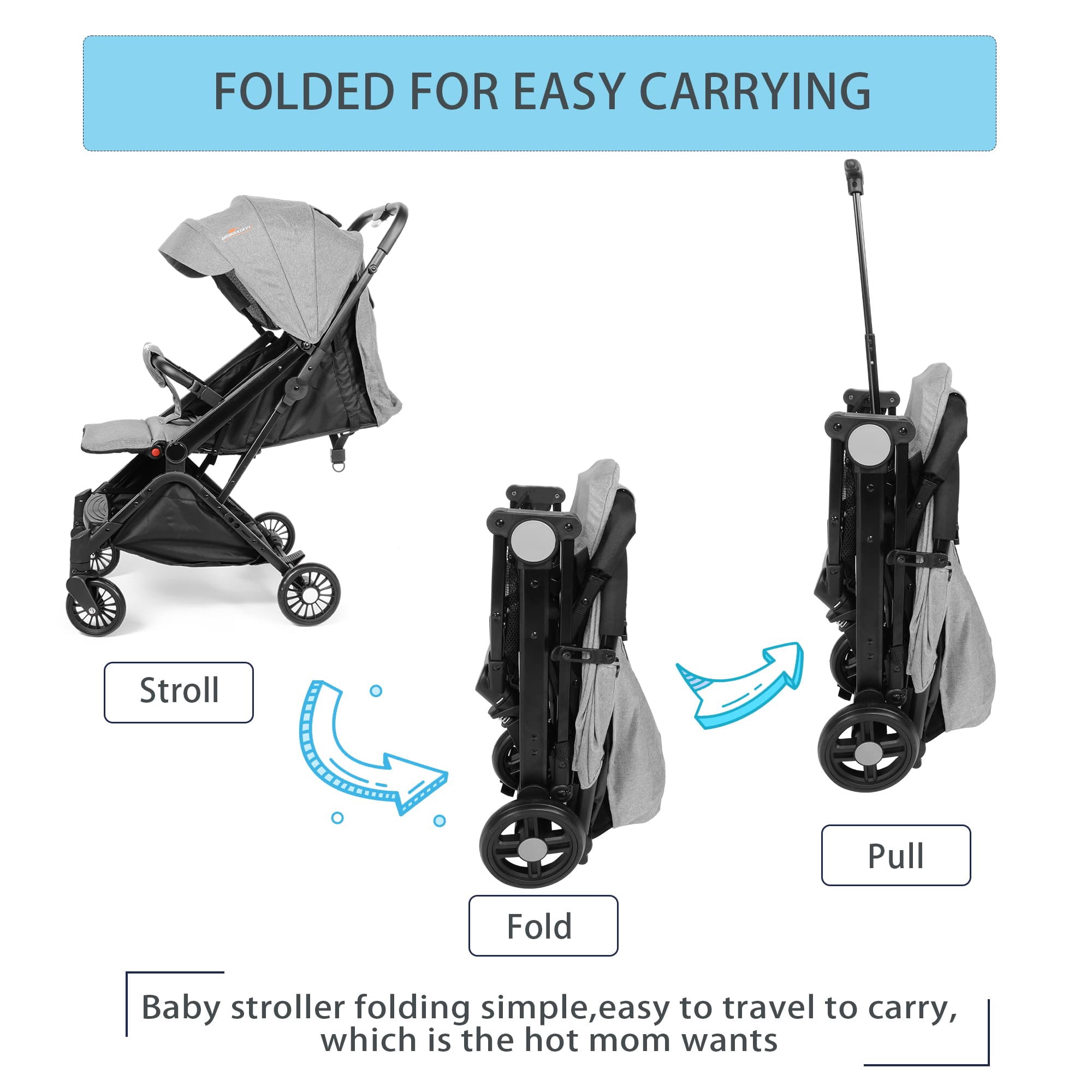 How to cheap fold baby stroller