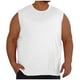 thumbnail image 2 of Ceisia Men's Plus Size Solid Color Mesh Crew Neck Tank Top, Breathable Sleeveless Fitness Shirt for Big & Tall Men White XXXL Gifts, 2 of 7
