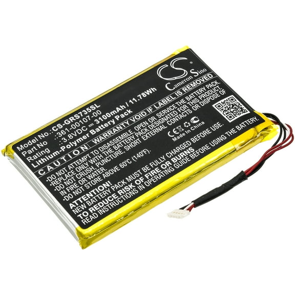 3100mAh Garmin 361-00107-00 Battery for 010-01735-10 inReach SE  inReach SE Explorer 
