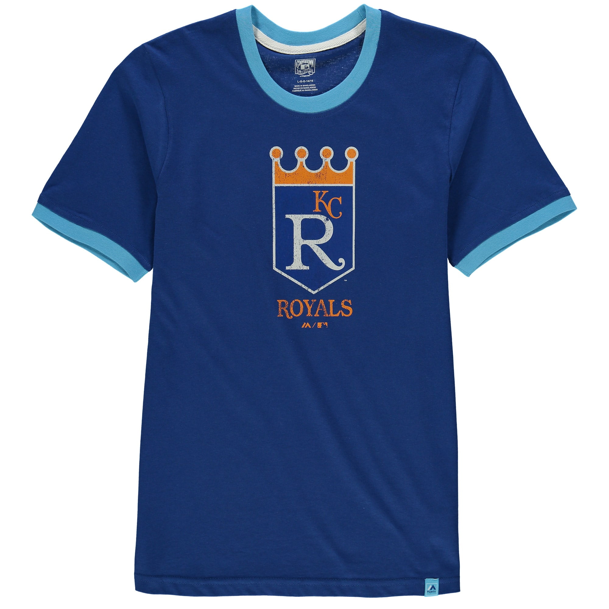 Kansas City Royals Majestic Youth Baseball Stripes Cooperstown