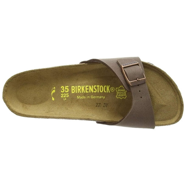 Tag det op gå bjælke Birkenstock Madrid Sandals Birko-Flor - EUR 35 - regular - Mocca -  Birko-Flor Nubuck - Walmart.com