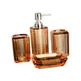thumbnail image 4 of Abbracc 4x Bath Accessory Vanity Accessory Set Lotion Bottle Toilet Accessories Set Soap Light Brown, 4 of 9