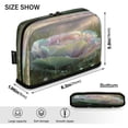 thumbnail image 3 of Pencil Bag with Magnetic Foldable Base Large Capacity Stand-Up Pencil Case Durable Nylon Pen Pouch Rainbow Cabbage, 3 of 7