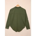 thumbnail image 6 of QWZNDZGR Womens Button Down Shirts V Neck Loose Casual Shirt, 6 of 8