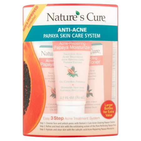 Nature's Cure Anti-Acne Papaya Skin Care System