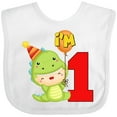 thumbnail image 3 of Inktastic 1st Birthday Cute Dinosaur Boys or Girls Baby Bib, 3 of 4