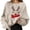 Beige-2, variant on Christmas Sweatshirt for Men Women Long Sleeve Crewneck Loose Casual Funny Reindeer Face Graphic Sweatshirts Pullover Tops