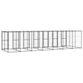 thumbnail image 3 of vidaXL Chenil Extérieur pour Chien en Acier avec Toit 16,94 M2, 3 of 4