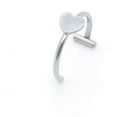 thumbnail image 1 of CHUANK Multi-style Adjustable Star Heart Lip Ring Fake Labret Body Piercing Jewelry-Silver D, 1 of 9
