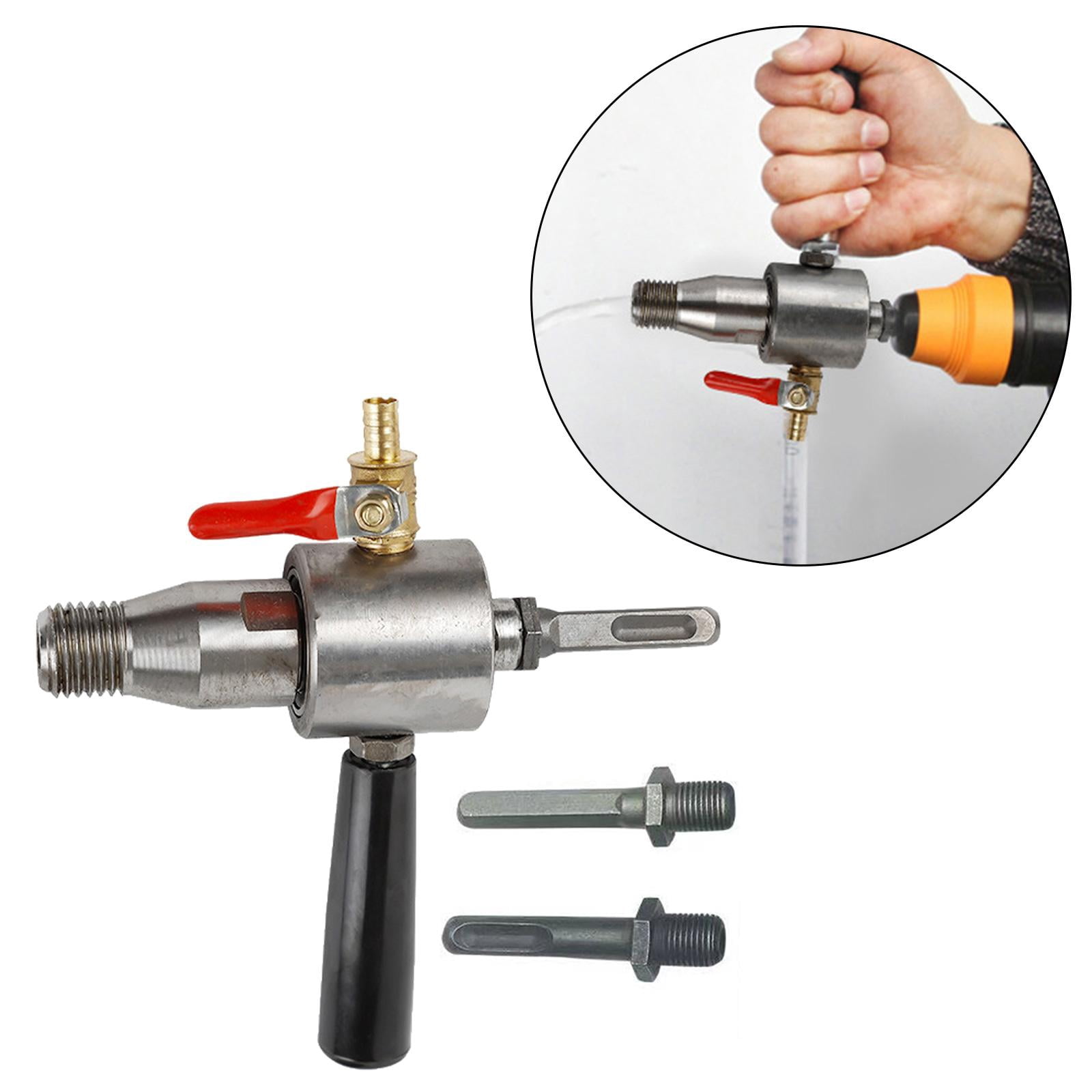 figatia Electric Drill Water Drill Tool Adapter Adjustable Accessory Sturdy Multipurpose Electric Hammer Connection Head With 3 Handles