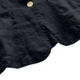 thumbnail image 7 of Baberdicy Women's Linen Blazer Jacket Lightweight Linen Suit Jacket for Women - Casual Long Sleeve Open Front Blazer - Spring Summer Office Coat (S-XXL) (Black | L), 7 of 7
