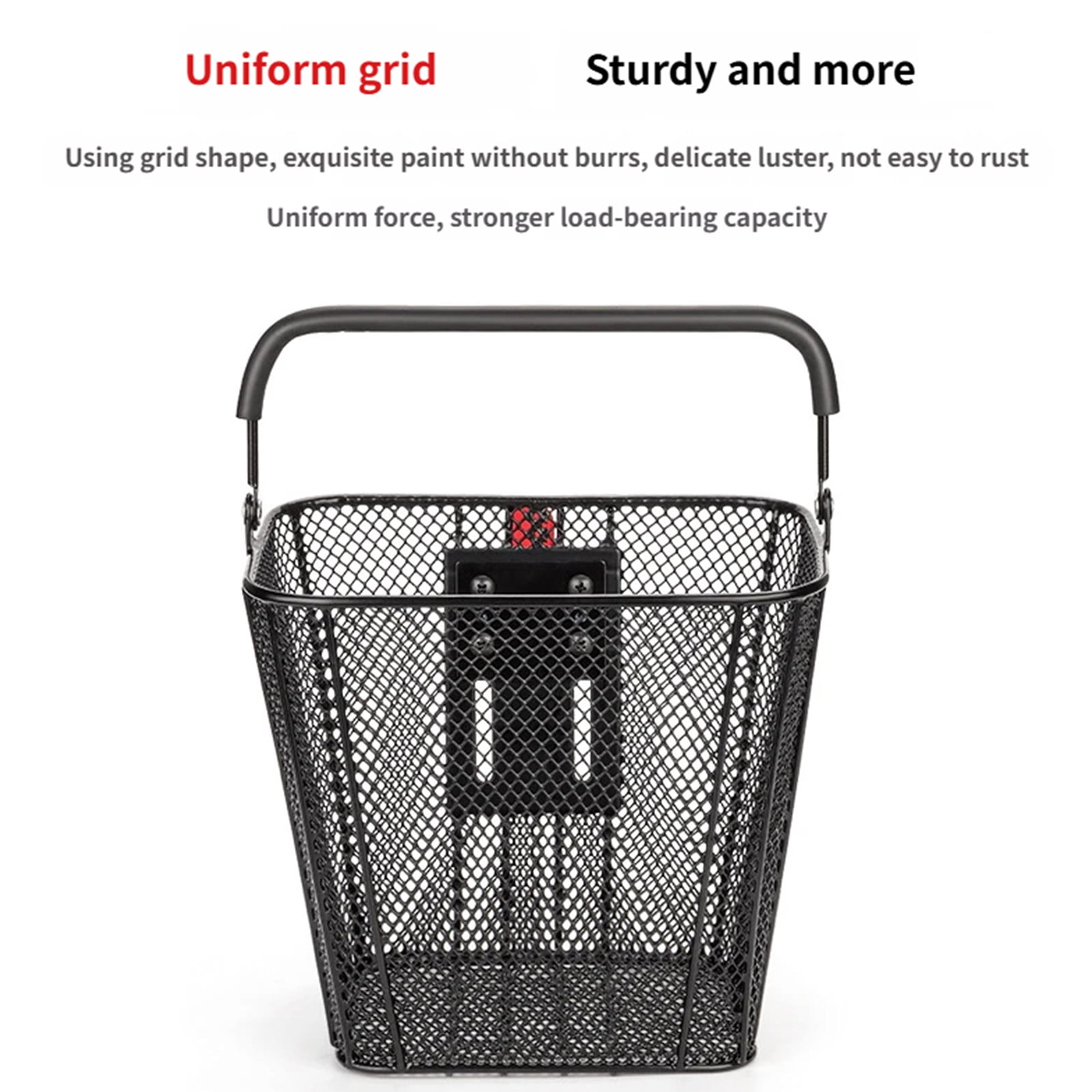 Front Bike Bicycles Metal Baskets Folding Bike Front Storage Basket Cycling Basket for Electric Bikes