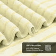 thumbnail image 6 of Jessy Home 8 Pcs Light Yellow Bicolor bar Stripe Large Bath Towels Set 2 Oversized Bathroom Towels, 2 Hand Towels, 4 Washcloths, 6 of 6