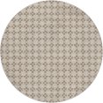 thumbnail image 2 of Addison Rugs Dream Shag Premium Machine Washable Transitional Modern Squares Taupe Round Rug, 8' x 8', 2 of 8