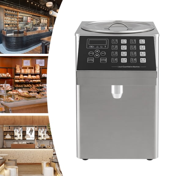 Vintoro 8L Quantitative Fructose Machine, 280W 110V Groups Milk Tea Sugar Dispenser, Automatic Fructose Dispenser