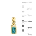 thumbnail image 2 of Everly Women's 4/5ct TGW Sky Blue Topaz 14k Yellow Gold Link Drop Earrings, 2 of 6