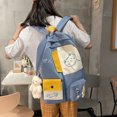 thumbnail image 4 of Bolsa Moda mujer dibujos animados gato impresión mochila estudiante escuela mochilas (azul) JShteea Para Estrenar, 4 of 9