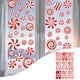 thumbnail image 1 of Decoraciones navideñas, 9 piezas de calcomanías de dulces de menta, calcomanías de PVC para piso de caramelo, calcomanías para pared, calcomanías de dulces para decoraciones de fiesta de Navidad, calc, 1 of 6