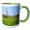 Green/White, variant on 3drose, Canada, Nova Scotia, Brier Island. Brier Island Lighthouse., 11oz Two-tone Black Mug