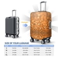 thumbnail image 6 of Kdxio Sparkling Orange and Black Pattern Luggage Cover for Travel,Elastic and Durable,Fits 18-32 Inch,Anti-Scratch Suitcase Protector, 6 of 9