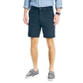 thumbnail image 2 of Nautica Short de Pont Chino Extensible à devant Plat pour Hommes, Bleu Marine, 36W, 2 of 4