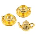 thumbnail image 2 of 1 Set Miniature Tea Set Miniature Iron Teapot Doll House Tiny Teapot Tea Cup Prop, 2 of 4