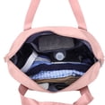 thumbnail image 4 of Carry On Hand Luggage Travel Bag, Reusable Foldable Mesh Sports Duffle with Wet Dry Compartment for Overnight Weekend Trip, AKLJWH, 4 of 7