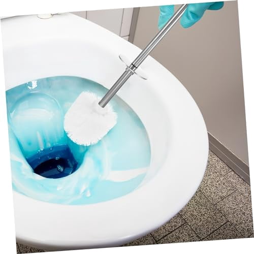 Cabilock 4pcs Toilet Brush Replacement Head Toilet Bowl Brush Head Bathroom Cleanning Tools, White
