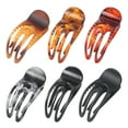 thumbnail image 3 of HAKIDZEL Hair Claw Clips Leopard Print Yellow 6Pcs 3.5x1.6in, 3 of 8