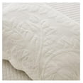 thumbnail image 5 of 2-Piece 100% Cotton Quilted Pillow Shams Embroidered Farmhouse Pillow Shams (Standard, Soft White), 5 of 7