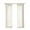Ivory, variant on Gracie Mills Anatole Twisted Tab Voile Sheer Window Pair - GRACE-10431