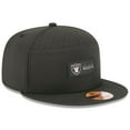 thumbnail image 3 of Men's New Era Black Las Vegas Raiders 2025 Sideline  Split Panel 9FIFTY Snapback Hat, 3 of 5