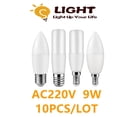 thumbnail image 2 of Bombilla Led superbrillante para decoración del hogar, barra de 10 piezas, T37, 9w, AC220V, E27, E14, 3000K, 4000K, 6000K, para dormitorio y oficina, 2 of 4