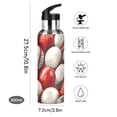 thumbnail image 5 of ALAZA Football Rugby Balls Water Bottle Insulated Flask Stainless Steel Straw Lid 20 oz, 5 of 6