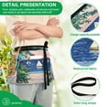 thumbnail image 4 of Yayeee Waist Apron with Pockets for Cooking Waterproof Half Server Aprons, Colorful Seaside, 4 of 7
