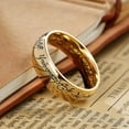 thumbnail image 6 of King Will 7mm One Ring for Men Lord Rings Magic Power Rings Gold Titanium Rings Wedding Band for Men Women Comfort Fit High Polished Size 14, 6 of 8