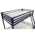 Mainstays Premium Twin over Full Metal Bunk Bed, Blue