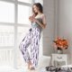 thumbnail image 5 of Balery Lavender Flowers Pantalones de pijama para mujer, pijamas ultraligeros, pantalones de estar por casa-Medium, 5 of 6