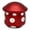 Red, variant on Mushroom shaped grinder, kitchen spice, tea, pepper grinder set, durable aluminum alloy grinder, four layer manual metal grinder.