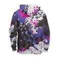 thumbnail image 5 of Tie Dye Men's Hoodie Fashion Graphic Cold Weather Sweatshirt Men Long Sleeve Pullover with Pockets White 4XL, 5 of 5