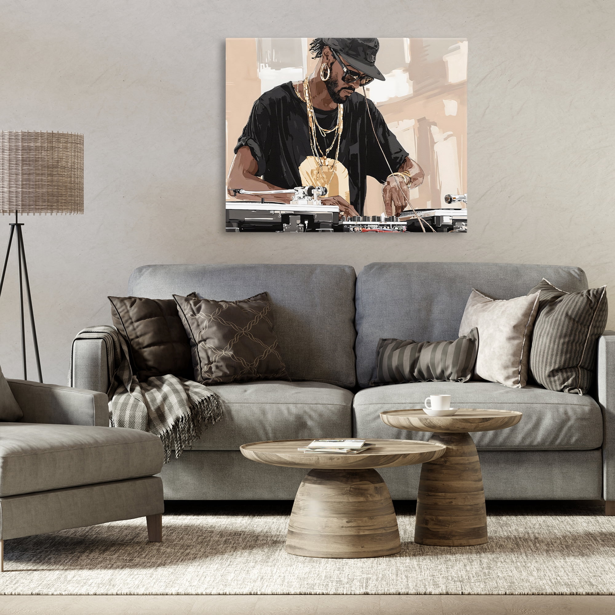 Stupell Industries Timeless DJ with Urban Rhythm Canvas Wall Art, design by Franklyn Gregory