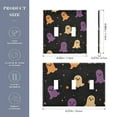thumbnail image 2 of Yayeee Toggle Light Switch Wall Plate 2-Gang 4.56"x4.48" Decorative Outlet Cover, Black Halloween Ghosts, 2 of 7