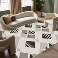 thumbnail image 2 of 5'x7' carpet pads non slip dining room carpet area rug soft checkered area rug washable area rug, 2 of 10