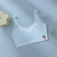 thumbnail image 2 of Paiyanr Children Young Girls Solid Color Developmental Bra Soft Comfortable Breathable Children Thin Style Student Bra Underwear Light Blue, 2 of 7