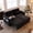 Black, variant on 73" Corduroy Sleeper Sofa, Green, Queen Pull Out Couch with USB & Storage, 3-in-1 Convertible with Table, Great for Apartments, RVs, Balconies & Movie Nights