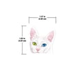 thumbnail image 2 of WIRESTER Set of 2pcs Car Air Freshener Fragrance Vent Clip Decoration with Lemon Scented Pad - Odd Eyes White Cat Khao Manee, Orange Turkish Van Cats, 2 of 7