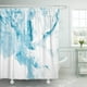 thumbnail image 1 of ABPHQTO Acuarela acuática mármol azul abstracto mano pintura líquida sobre lienzo cortina de ducha de baño contemporánea 165x180 cm ABPHQTO PKNMT66x72Shower-8321, 1 of 2