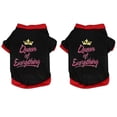 thumbnail image 1 of Camisas para perros Chaleco con estampado de letras para perros pequeños y grandes Disfraz con eslogan Pijamas para perros Regalo para cachorros Ropa para mascotas Mamá's Boy-L, 1 of 5