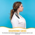 thumbnail image 4 of Shisuyan Rhinestone Mesh Headband Polyester Teen Hollow Braided Headband 1Pcs 19.7X4.3X0.2In, 4 of 9