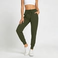 thumbnail image 2 of TGPMGRZ Jogger Scrub Pants for Women Lightweight Yoga Scrub Pants Athletic Sweatpants with Drawstring, Green Size XL, 2 of 6